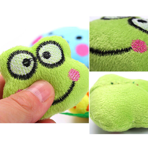 Juego de Juguetes de Peluche con Catnip de Dibujos Animados Lindos - Formas de Zanahoria, Piña, Fresa, Rana y Conejo, Interactivos para Juego Individual y Alivio de la Dentición para Gatos - Product Image 6