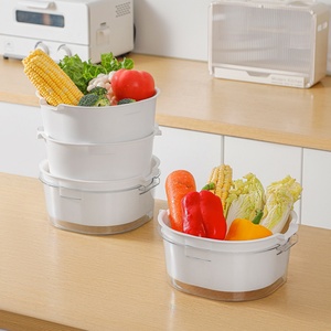 Two/Three/Four Layers <b>Plastic</b> Drain Basket Kitchen Sink Washing Storing Fruits Vegetables Sink Drain Basket for Household - Product Image 1