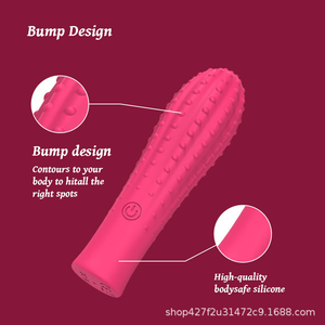 Vibrateur en forme de cactus en silicone texturé, stimulateur clitoridien, vibrations puissantes, baguette de massage corporel, jouets pour adultes pour la masturbation féminine - Product Image 4