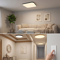 Plafonnier LED encastré moderne, rond ou carré, pour salon, chambre, cuisine, couloir, éclairage domestique