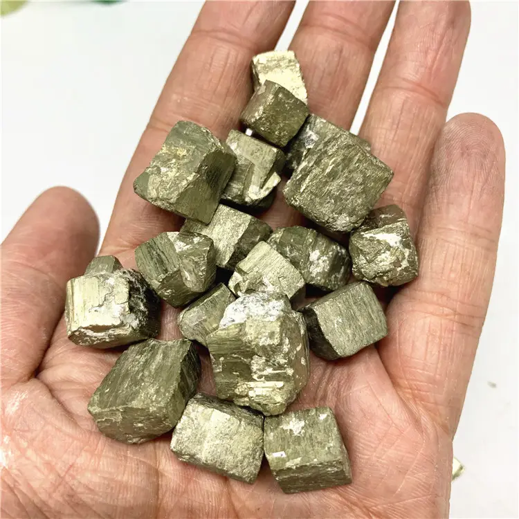 100% 순수 천연 거친 돌 보석 바위 거친 pyrite 자갈 원시 보석