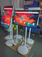 Aiyos Écran numérique portable de signalisation publicitaire LCD intelligent de 32 pouces, écran tactile Wifi, tablette Android, lecteur publicitaire