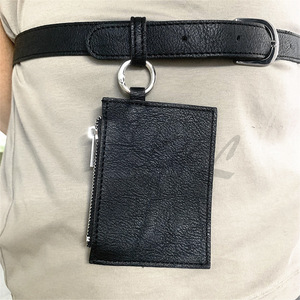 Sac banane rétro tendance en cuir, un accessoire polyvalent à porter avec porte-clés, porte-cartes, porte-monnaie et téléphone portable - Product Image 1