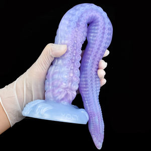 S M L XL Soft Tentacle Dildo Color Silicona Realista Pulpo Pene Adulto Fantasía Anal Plug Holder Masturbación Masaje - Product Image 2