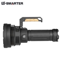 Lampe torche LED multifonctionnelle super lumineuse pour la prise de vue à longue portée en extérieur, rechargeable, étanche, en aluminium