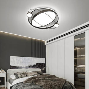 Plafonniers dorés nordiques salon utiliser un luminaire de plafond LED rond moderne pour chambre à coucher - Product Image 4