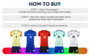 Hochwertiges Fußball trikot für Herren Neuankömmling Atmungsaktive Fußball uniform - Product Image 3