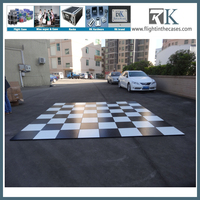 RK caractéristiques uniques carré grille miroir piste de danse éclairer piste de danse haut piste de danse