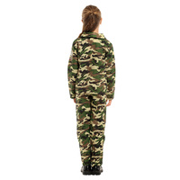 Haolloween Carnaval Enfants Militaire Uniforme Cosplay Costumes Filles Fête Utiliser Soldats Camouflage Costumes DX-G005002