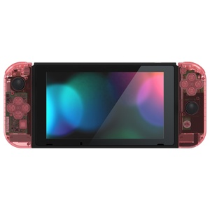 เคสใสสีชมพูเชอร์รี่สำหรับ Nintendo Switch แบบเต็มตัว  พร้อมฝาครอบป้องกันแบบโปร่งใส - Product Image 3