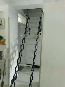 Échelle de <span class=keywords><strong>grenier</strong></span> électrique motorisée avec porte d'écoutille Échelle pliante d'accès au toit personnalisée Escalier d'extension de sous-sol - Product Image 4