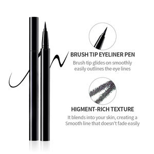 थोक वाटरप्रूफ गंध प्रमाण लंबे समय तक चलने वाले काले eyeliner पेन निजी लेबल गहरे भूरे रंग की पतली आंख लाइनर पेन - Product Image 5