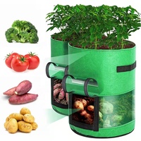 Sacs de culture transparents à trou d'entrée pour pommes de terre, en tissu non tissé épaissi, pour jardinage domestique, fleurs, légumes et semis