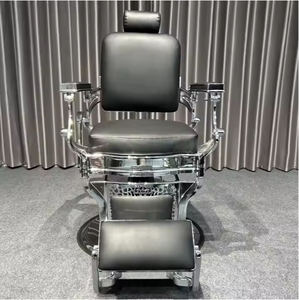 Fashion Gold Red Classic Black Vintage Barber <b>Chair</b> Hydraulic Pump Reclining <b>Chair</b> Barber for Hair Salon - Product Image 3