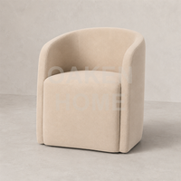 Chaise de salle à manger OAKEN pour restaurant, hôtel, maison - Chaise de salle à manger moderne en tissu velours personnalisé avec dossier incurvé - Mobilier de maison