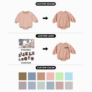 Romper Bayi Katun Organik, Bagian Bawah Elastis, Baju Bayi Custom, Grosir Romper Bayi Anak - Product Image 5