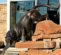 Statue en bronze, grande taille, sculpture animale du parc de jardin, statue de panthère noire, en laiton et cuivre, à vendre