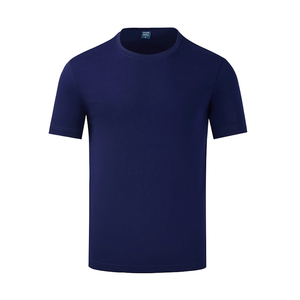 Venta al por mayor de fábrica Camiseta de secado rápido Verano Transpirable Cuello redondo Top Color sólido Deportes Hombres y mujeres Personalizado - Product Image 3