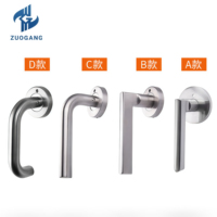 Serrure de porte coupe-feu universelle en acier inoxydable moderne avec poignée et cylindre, ensemble complet avec clé de déverrouillage pour hôtels et passages de sécurité incendie