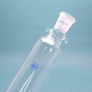 Vetreria da laboratorio Boro 3.3 colonna per cromatografia con rubinetto in vetro <span class=keywords><strong>PTFE</strong></span> con disco e serbatoio a snocciola - Product Image 4