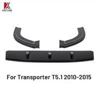 KIETUNE - Lame de pare-chocs avant T5.1 de haute qualité, 3 pièces, ABS noir brillant, pour kit carrosserie V.W Transporter 2010-2015, pièces de van
