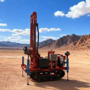 200m Ondiepe Waterput Boorinstallatie Dubbel Chassis Optionele Boorinstallatie Rupsbanden Lopende Kleine Waterput Boorinstallatie - Product Image 4