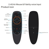 Control Remoto Inalámbrico con Receptor de Aire, Control Remoto Universal para TV Box Android Inteligente