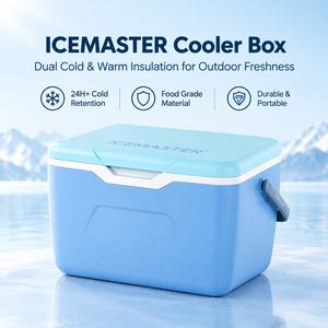 Glacière carrée portable en plastique de 10,5 L For FUN 10.5 avec maintien de la glace pendant 24 heures, étanche, idéale pour le camping et les pique-niques en extérieur - Product Image 1