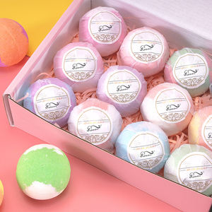 2025 Marque privée Extra Large 12pk 5oz Huile <span class=keywords><strong>de</strong></span> noix <span class=keywords><strong>de</strong></span> coco <span class=keywords><strong>Bain</strong></span> effervescents Safe <span class=keywords><strong>Kaolin</strong></span> Clay Sel d'Epsom Savons Surprise pour les enfants - Product Image 2