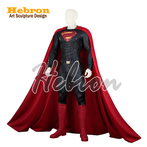Costume <span class=keywords><strong>Superman</strong></span> bleu foncé personnalisé pour hommes adultes # Ensemble de costumes de cosplay pour enfants, avec des personnages de films, en tissu tridimensionnel - Product Image 3