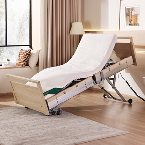 <span class=keywords><strong>Lit</strong></span> médicalisé électrique OEM&ODM en bois pour personnes âgées, <span class=keywords><strong>avec</strong></span> barrière latérale anti-chute, idéal pour les maisons de retraite <span class=keywords><strong>et</strong></span> les soins à domicile - Product Image 3