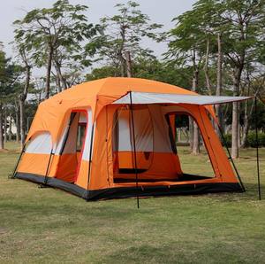 2025 nouvelles fournitures Portable tentes Camping en plein air auvent deux chambres un salon respirant grande tente - Product Image 1