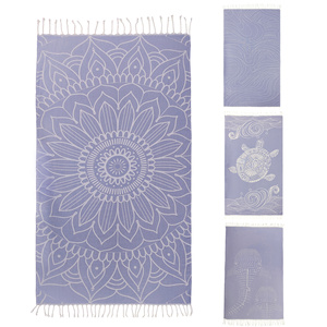 Bông Velour Lớn Khăn Bãi Biển Quá Khổ Nhanh Chóng Khô Và Cát-Miễn Phí Tùy Chỉnh Phản Ứng In Thổ Nhĩ Kỳ Phong Cách Với Mô Hình Phim Hoạt Hình - Product Image 3