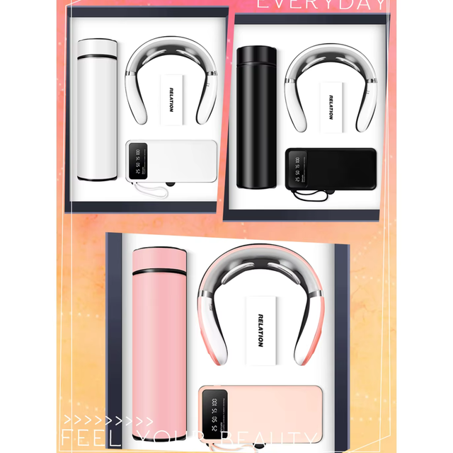Christmas Vip Gift Sets Eye Massager Smart Bracelet Neck Massager Pen Healthy Set Gift for Elder Cool Electric Gadgets