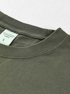 Fashion 100% Cotton Breathable Knitted Sports Pullover Hoodie Women <b>Men</b> 310 Grams Solid Color Loose Autumn <b>Washed</b> Sweatshirt - Product Image 2