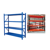 Gui Chang Étagère métallique réglable en acier, sans boulons, à charge moyenne (100-500 kg), en stock