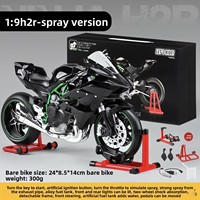 Modèle de moto dynamique en alliage 1:9, version pulvérisée, avec coffret cadeau, jouet de simulation, ornement de moto