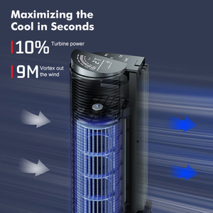 Ventiladores de aire eléctricos de refrigeración de alto rendimiento Ocilatting Tower Fan Tuya Control remoto Smart Fan Tower - Product Image 3