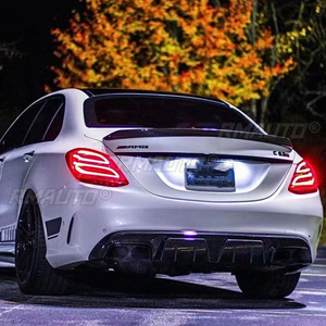 สปอยเลอร์หลังคาร์บอนไฟเบอร์สำหรับรถเบนซ์ C-Class W205 ปี 2014-2022 ปีกหลังทรง Duckbill อุปกรณ์ตกแต่งสปอยเลอร์ฝากระโปรงท้าย - Product Image 4