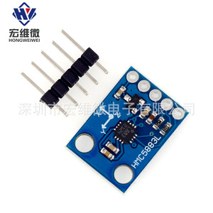 Módulo de Sensor Magnético de Tres Ejes Hongwei Micro GY-273 QMC5883, Brújula Electrónica para Arduino - Product Image 1