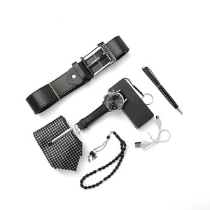 Venta caliente Juego <span class=keywords><strong>de</strong></span> regalo <span class=keywords><strong>de</strong></span> lujo para hombres <span class=keywords><strong>de</strong></span> negocios 6 piezas Corbata <span class=keywords><strong>de</strong></span> reloj Cinturón <span class=keywords><strong>de</strong></span> cuero Pu Power Bank Pen Negro Marrón Presente para el día <span class=keywords><strong>de</strong></span> Vanlentine - Product Image 5