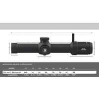 DISCOVERYOPT ED-AR 1-8x24 LPVO Scope 34mm Tube FFP Tactique Optique