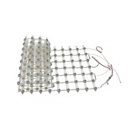 Écran matriciel LED RGB P100 étanche, pixels adressables, mailles de 20 mm, lumières LED à points émetteurs de couleur pour bâtiments