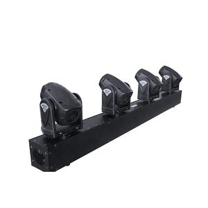 <span class=keywords><strong>KIMU</strong></span> 4pcs*10W RGBW 4 en 1 DMX512 Luz de Cabeza Móvil LED para Discoteca, Alta CRI 95, Clasificación IP44, Aleación de Aluminio, Iluminación de Escenario Regulable - Product Image 1