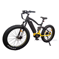 Vélo de montagne électrique à longue portée, cadre en aluminium, batterie au lithium, moteur à moyeu arrière 8 vitesses 48V 1000W