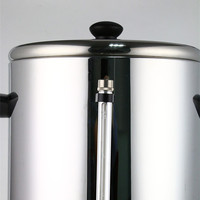 Distributeur de chaudière à eau chaude électrique 40 tasses, urne à café et à eau avec contrôle de la température