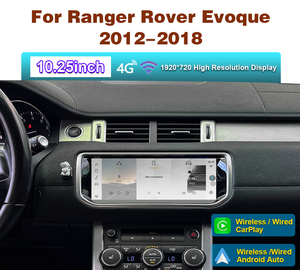 Autoradio Android Krando 10,25 pouces pour Range Rover <span class=keywords><strong>Evoque</strong></span> 2012 - <span class=keywords><strong>2018</strong></span>, écran de voiture, navigation GPS, Apple Carplay sans fil, 4G WIFI - Product Image 1