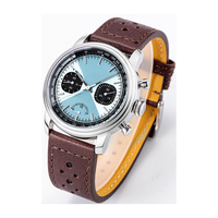 Montres mécaniques sportives en acier, chronographe avec affichage de la réserve de marche, conception d'usine et personnalisation par lots pour la marque des clients