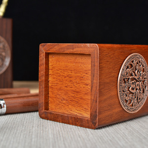 Juego de Té de Madera Heng Hua, Seis Caballeros, Cuadrado, de Palisandro y Ébano, Utensilios de Té Kung Fu Duraderos para el Té de la Tarde - Product Image 3