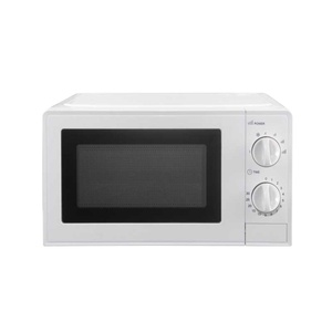 Four à micro-ondes mécanique blanc et noir de 20 l pour la cuisine, 700 W, DMD70V4 - Product Image 1